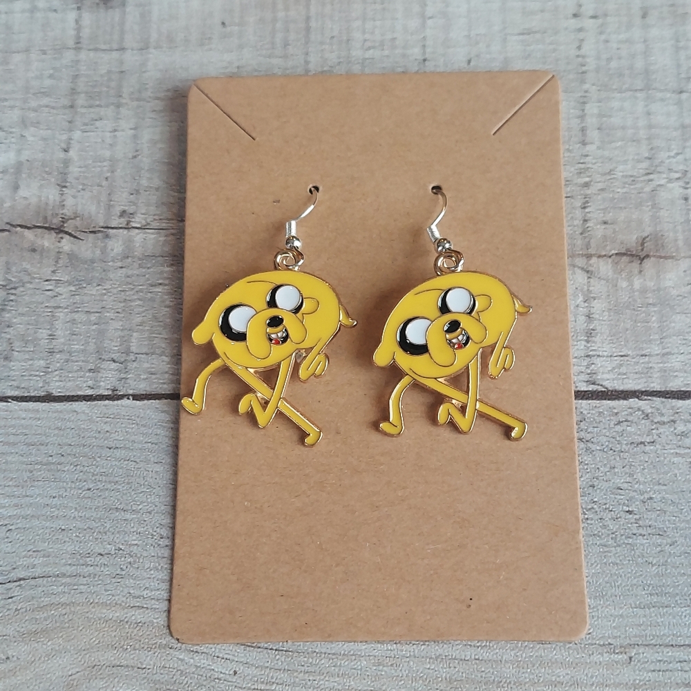 Adventure Time Earrings Jake the Dog Running